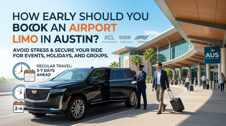 Booking airport limo Austin early